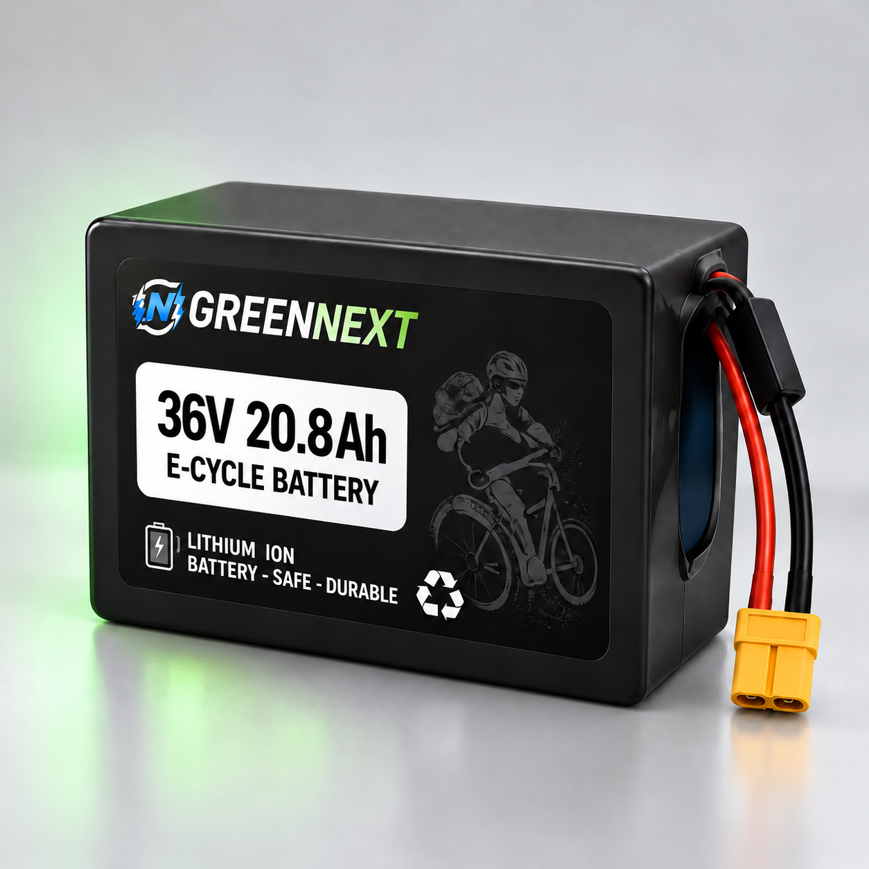 GreenNext 36V 20.8Ah E-Cycle Lithium Battery — Value Series (1 Year Warranty)
